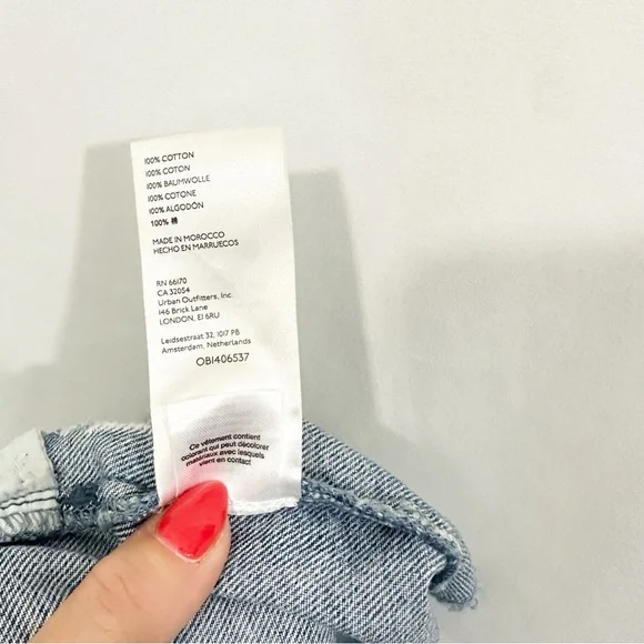 Free People Out Of Ordinary Denim Mini Skirt in Vintage Blue - Picture 11 of 11